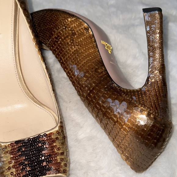 AUTHENTIC PRADA SEQUINED SHOES - Picture 10 of 10